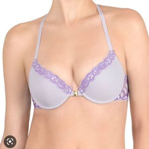 Natori Feathers T-Back Bra 36DD Lavender
